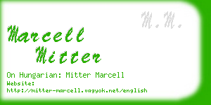 marcell mitter business card